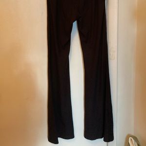 Shein Black butterfly cutout flare leggings